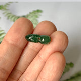 A-Grade Natural Bluish Green Jadeite Goat Pendant No.170985