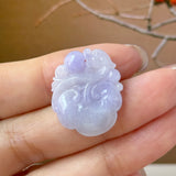 A-Grade Lavender Jadeite Ruyi Pendant No. 172739