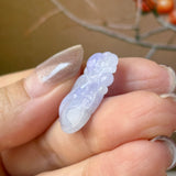 A-Grade Lavender Jadeite Ruyi Pendant No. 172739
