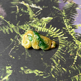 A-Grade Natural Green & Yellow Jadeite Lingzhi Mushroom Pendant/ Display No.172138