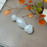 A-Grade White Jadeite Ruyi Pendant No. 172740