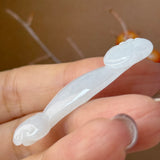 A-Grade White Jadeite Ruyi Pendant No. 172740