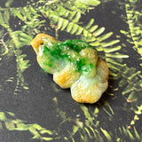 A-Grade Natural Green & Yellow Jadeite Lingzhi Mushroom Pendant/ Display No.172138