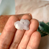 A-Grade Natural Lavender Green Jadeite Goat Pendant No.220362