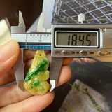 A-Grade Natural Green & Yellow Jadeite Lingzhi Mushroom Pendant/ Display No.172138