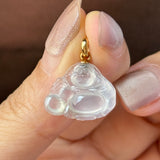 Icy A-Grade Natural Jadeite Buddha Pendant No.171242