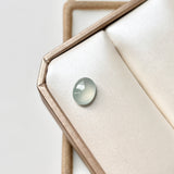 Bespoke A-Grade Natural Glacier Blue Jadeite Cabochon Ring No.130478