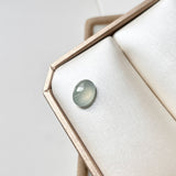 Bespoke A-Grade Natural Glacier Blue Jadeite Cabochon Ring No.130478