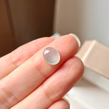 Bespoke A-Grade Natural Glacier Blue Jadeite Cabochon Ring No.130478