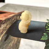 A-Grade Natural Yellow Jadeite Monkey Pendant No.171423