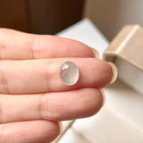 Bespoke A-Grade Natural Glacier Blue Jadeite Cabochon Ring No.130478