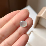 Bespoke A-Grade Natural Glacier Blue Jadeite Cabochon Ring No.130478