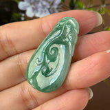 A-Grade Imperial Jadeite Ruyi Pendant No. 172750