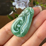 A-Grade Imperial Jadeite Ruyi Pendant No. 172750