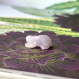 A-Grade Natural Lavender Jadeite Rat Pendant No.172205