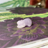 A-Grade Natural Lavender Jadeite Rat Pendant No.172205