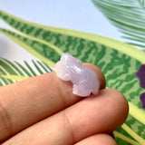 A-Grade Natural Lavender Jadeite Rat Pendant No.172205