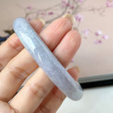 59.8mm A-Grade Natural Purple Jadeite Modern Round Bangle No.152128