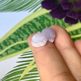 A-Grade Natural Lavender Jadeite Rat Pendant No.172205