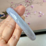 59.8mm A-Grade Natural Purple Jadeite Modern Round Bangle No.152128