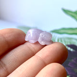 A-Grade Natural Lavender Jadeite Rat Pendant No.172205