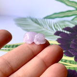 A-Grade Natural Lavender Jadeite Rat Pendant No.172205