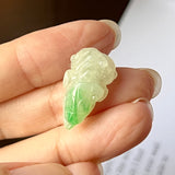 A-Grade Natural Moss on Snow Jadeite Cabbage Piece No.172123