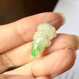 A-Grade Natural Moss on Snow Jadeite Cabbage Piece No.172123