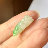 A-Grade Natural Moss on Snow Jadeite Cabbage Piece No.172123