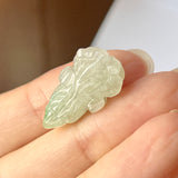 A-Grade Natural Moss on Snow Jadeite Cabbage Piece No.172123