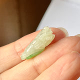 A-Grade Natural Moss on Snow Jadeite Cabbage Piece No.172123