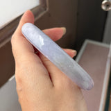 62.4mm A-Grade Natural Purple Jadeite Modern Round Bangle No.152129