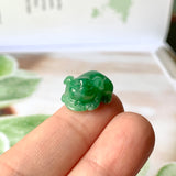 A-Grade Natural Imperial Green Jadeite Pig Pendant No.172201