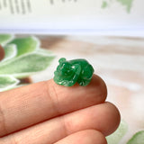 A-Grade Natural Imperial Green Jadeite Pig Pendant No.172201