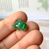 A-Grade Natural Imperial Green Jadeite Pig Pendant No.172201
