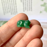 A-Grade Natural Imperial Green Jadeite Pig Pendant No.172201