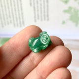 A-Grade Natural Imperial Green Jadeite Pig Pendant No.172201