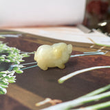 A-Grade Natural White Yellow Jadeite Pig Pendant No.172200