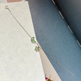 Icy A-Grade Natural Light Green Jadeite Moon and Star Bracelet No.190487