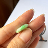 A-Grade Natural Moss on Snow Jadeite Donut Pendant No.220712