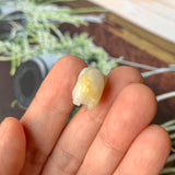 A-Grade Natural White Yellow Jadeite Pig Pendant No.172200