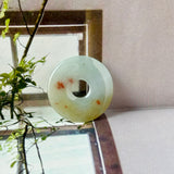 A-Grade Natural Tri-Colour Jadeite Donut No. 172751