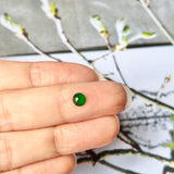 SOLD  OUT: 0.40cts Icy A-Grade Natural Imperial Green Jadeite Oval Cabochon No.130416