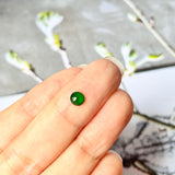 0.40cts Icy A-Grade Natural Imperial Green Jadeite Oval Cabochon No.130416