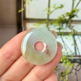 A-Grade Natural Tri-Colour Jadeite Donut No. 172751
