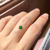0.40cts Icy A-Grade Natural Imperial Green Jadeite Oval Cabochon No.130416