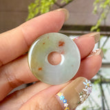 A-Grade Natural Tri-Colour Jadeite Donut No. 172751