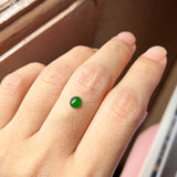 0.40cts Icy A-Grade Natural Imperial Green Jadeite Oval Cabochon No.130416
