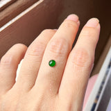 0.40cts Icy A-Grade Natural Imperial Green Jadeite Oval Cabochon No.130416
