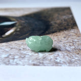 A-Grade Green Jadeite Pig Pendant No.172197